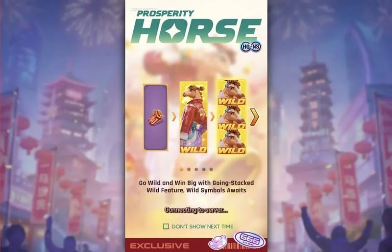 Prosperity Horse - Wild-symboler som täcker hela rullar